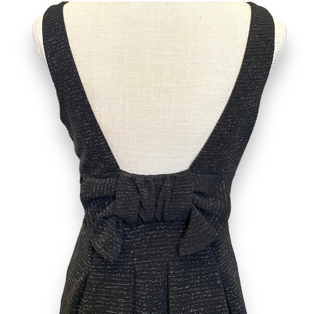 BETSEY JOHNSON | Little Black Low Back Cocktail Party Dress Size 6 - Picture 5 of 6